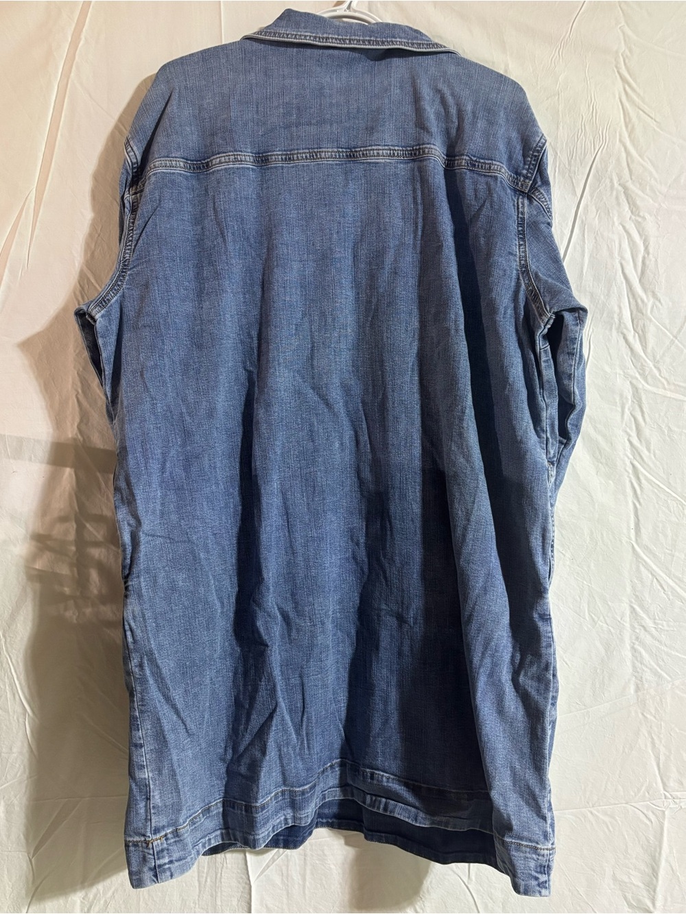 Joe fresh Denim Button-Up Shirt Dress - Light Blue - Picture 2 of 4